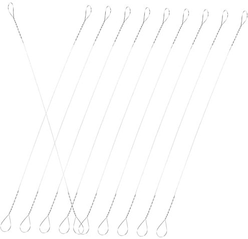 LIFKOME 10pezzi Fil Di Acciaio Inossidabile Sostitutivo Per Affettatrice Formaggio Formaggio e Frutta Per Uso Quotidiano in Cucina Facile Da Riporre e Usare