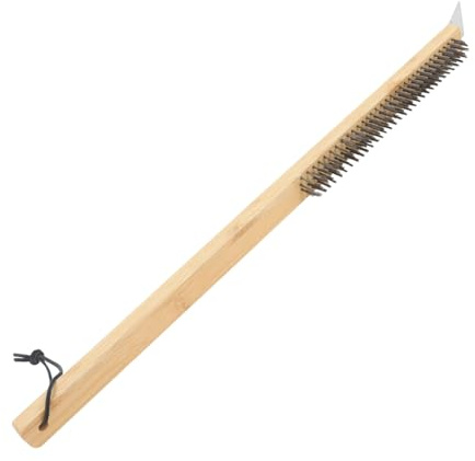 VINTORKY Long Manche Outil de Nettoyage pour Four Grattoir pour Élimination Résidus Graisse Accessoire de Cuisine Pratique