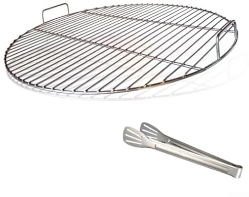 ZAMETTER Gusseisen, runder Grill, Grill, Braten, Fleisch, Grillrost, hitzebeständig, Küchenzubehör, Holzkohleplatte, Grill, Ersatzteil für Weber 7432 Holzkohle-Kugelgrills (53 cm)
