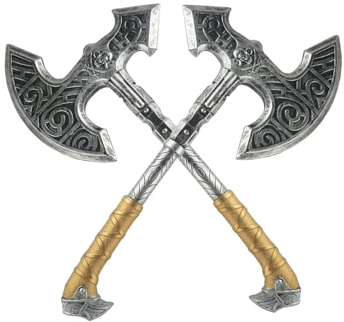 Porgeel 2 Pezzi di Ascia di Halloween Prop Ascia di plastica realistica Portatile per Giochi di Ruolo in Costume di Halloween Cosplay