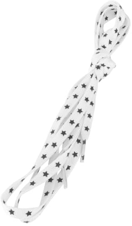 BUTIFULSIC 1par Cordones Reflectantes Planos con Diseño Estrellado Luminosos y Duraderos para Zapatillas Deportivas Visibilidad Nocturna y Estilo Moderno