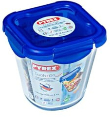 Pyrex 1451029 Gehege mit Deckel, 12 x 12 cm, Glas, transparent, 0,8 l