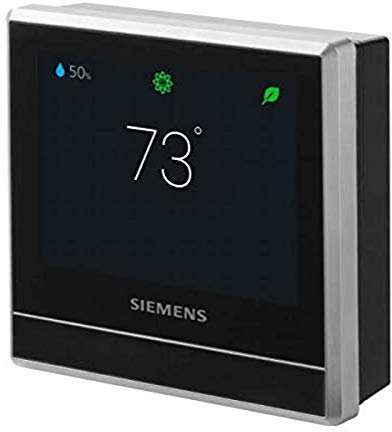 Siemens RDS120 Termostato Inteligente residencial/Comercial Ligero, Color Negro