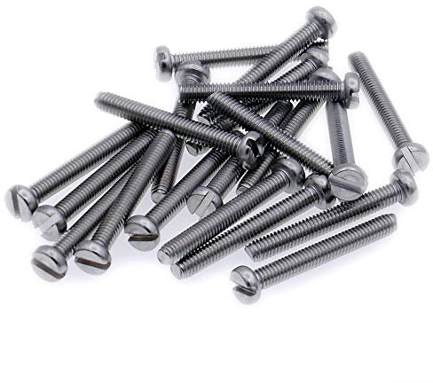 M2 (2mm x 30mm) Slot Cheese Machine Screw (Bolt) - Stainless Steel (A2) (Pack of 20)