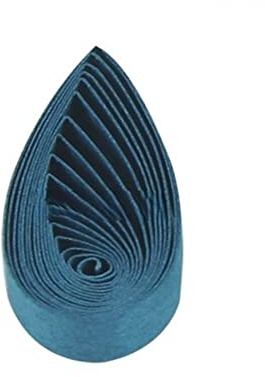 ODETOJOY 120 st pappersremsor 3 mm quilling papper 3 mm hantverk enfärgade pappersremsor (blågrön)