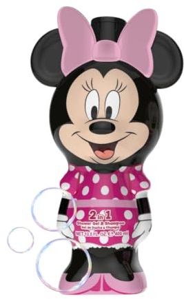 Minnie Mouse 2-in-1 Duschgel & Shampoo 400ml | Süße 3D Figur für Kinderbad & Sanfte Pflege für Haut & Haar
