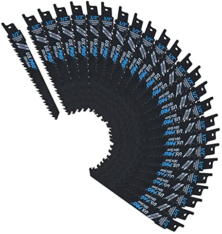 Säbelsägeblatt, 150 mm, 5 TPI Schneiden, Holz, Kunststoff, scharf, schneller Schnitt, 25 Stück