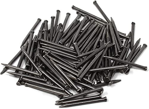 Design61 Clavos de acero para zócalos, 1,5 x 30 mm, cabeza plana, cabeza avellanada, 100 unidades