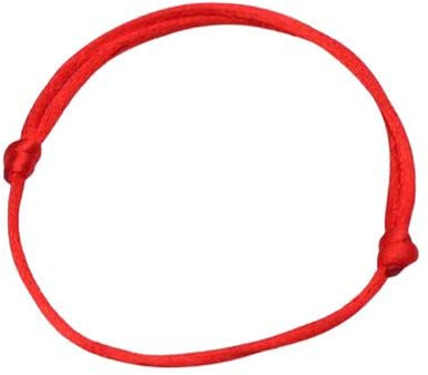 Adjustable Cord Kabbalah Evil Eye Red Bracelet, One Size