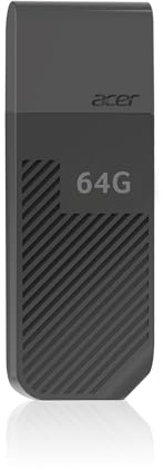 Acer UP300 USB-Stick 3.2 Gen 1 - Lesegeschwindigkeit bis zu 120MB/s - 64GB Schwarz