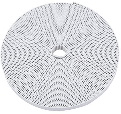 Zahnriemen,10M Gummi GT2 Zahnriemen Riemenscheibe,Zubehör 10mm Breite Synchronriemen Zahnriemen für 3D-Drucker - Weiß