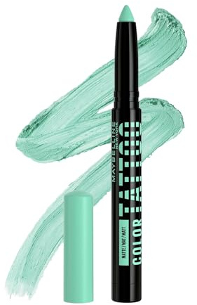 Maybelline New York ögonskuggspenna, allt-i-ett ögonblick, primer och ögonskuggspenna, långvarig och krämig färg, färg tatuering ögonstix