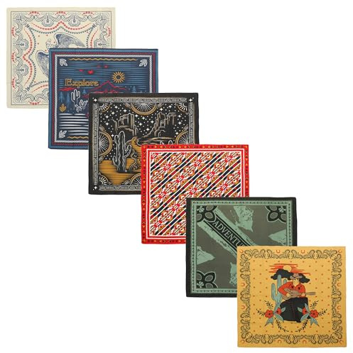 Bioworld Lightweight Americana 22x22 6-Pack Bandana Set