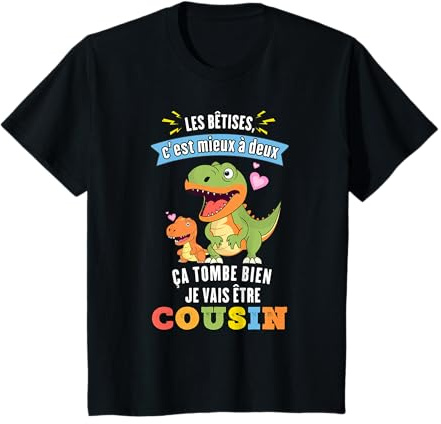 Enfant cadeau Futur Cousin 2027 bientôt Cousin Annonce Grossesse T-Shirt