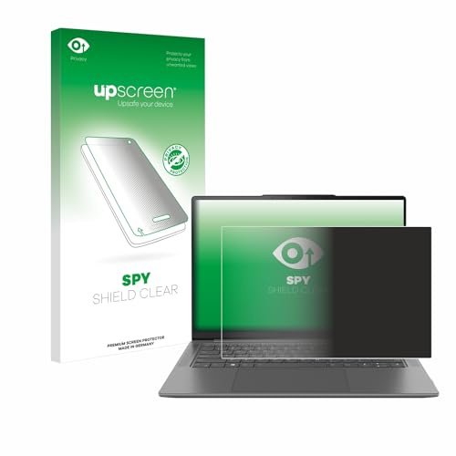 upscreen Blickschutzfolie für Lenovo Yoga Pro 7 Gen 8 14 | Anti-Spy Displayschutz Made in Germany Privacy Screen Protector Sichtschutz Blaulichtfilter Klare Folie