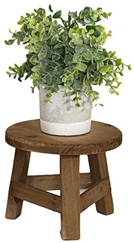 Zasdvn Soportes Elevadores De Plantas De Madera, Taburete De Madera, Soporte para Bonsái, Estante De Exhibición En Maceta para Oficina, Comedor, Decoración Interior Y Exterior