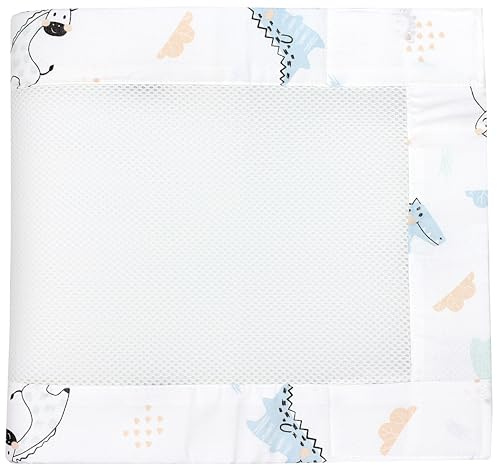 TupTam Babybett Nestchen 3D Mesh – Schutznetz 2er-Pack, Farbe: Blaue Tiere, Größe: ca. 128 x 30 cm (für Babybett 140x70)