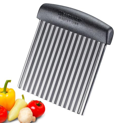 Westmark Wellenschneider Master Line – Hochwertiger Buntschneider zum einfachen Schneiden und Ausstechen von Obst, Gemüse oder Brot – Rostfreier Edelstahl