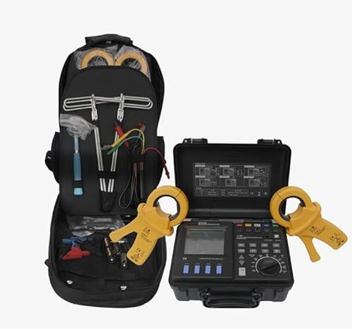 MGL MASTECH MS2301/MS2302 MS2306 MS2308 Protable 0.01Ohm High Accuracy Digital Advanced Earth Ground Resistance Clamp Meter Tester Megohmmeter Earth Ground Resistance Tester(MS2306)