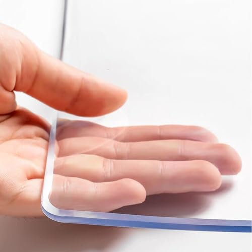 Bürostuhlmatte, Stuhlmatte für Teppich, Hochstuhlmatte, transparente Unterlage für den Schreibtisch, leicht zu reinigende, durchsichtige Schreibtischunterlage,