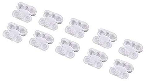 10PCS Protable Replacement Reusable Plastic Vertical Roman Roller Blind Ball Chain Cord Connector Clips for Home Office Use
