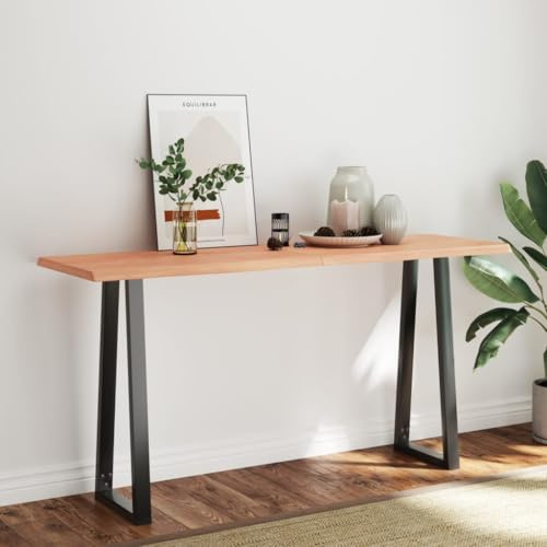 Rlxzsn Piano da scrivania, 160 x 50 x 4 cm, in legno di rovere massiccio con smalto