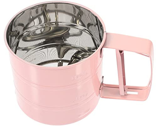 HOMOBABE Tamiz para Harina Manual Tamiz para Azúcar para Hornear para Cocina y Panadería