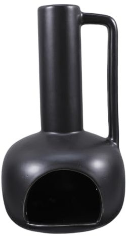 VALICLUD Bandeja De Cerámica para Quemar Madera Sagrada Santo Soporte con Asa para Incienso Decoración De Escritorio Quemador De Sahumerio para Sala De Estar