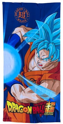CARTOON Toalla de playa Dragon Ball Super toalla de microfibra de poliéster para niños 245 gsm tamaño 70 x 140 cm playa piscina