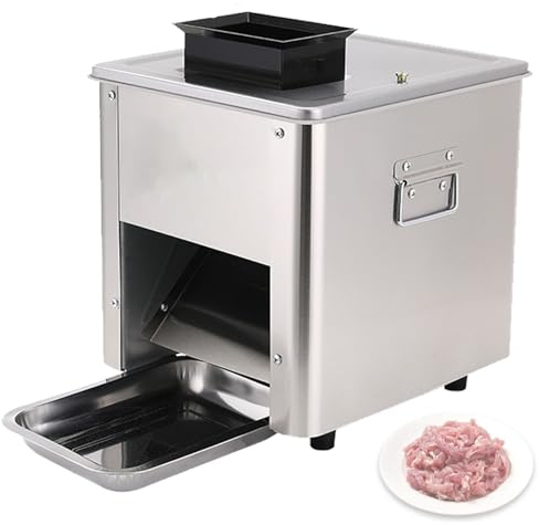 Feiphla Affettatrice Elettrica Affettatrice Commerciale in Acciaio Inox, 850 W 250 kg All'Ora, Macchina per Tagliare Carne Commerciale, Spessore 5 Mm per Ristorante Supermercato 10mm