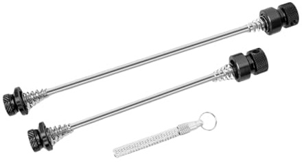 predolo Set di perni per Bicicletta con sgancio rapido, Accessori per Ciclismo, bullone per mozzo Ruota, Leva di Ricambio per Riparazione Garage, Nero
