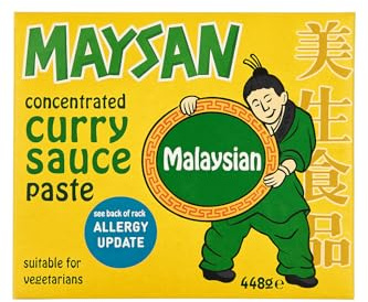 Maysan Concentrated Curry Sauce Paste Malaysian 448g – Authentic Spiced Cooking Base for Meat & Vegetables | Rich, Aromatic & Easy to Use | Suitable for Vegetarians | Restaurant-Style Curry Sauce