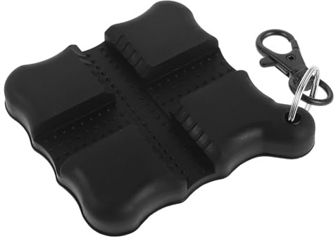 Milisten Carbon Non-slip Arrow Puller Tool with Carabiner – Black Square Extractor for Target Practice and Hunting – Portable Bow Maintenance Accessory for Archery Range
