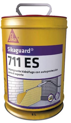 Sikagard 711 ES, Impregnante hidrófugo para fachadas, efecto repelente, Incoloro, 5L