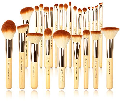 Jessup Make-up-Pinsel-Set aus Bambus T135, 25 Stück, Grundierung, Puder,