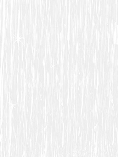 Oblique Unique® Lametta Vorhang 92x245 cm (Weiss)