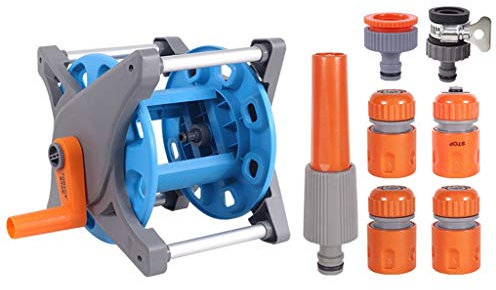 BBGS Cremagliera di Tubo dell'Acqua di 4 Angoli, Avvolgitubo Fissato al Muro Staffa di Avvolgimento del Tubo dell'Acqua del Giardino Dell'auto Lavaggio Auto (Color : Style 2)