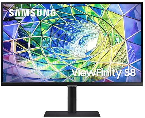 Samsung 27” S80UA 4K UHD IPS HDR10 High Resolution Monitor, USB-C, Eye Saver Mode, Eco Saving Plus, LS27A804UJNXGO, 2025, 3 Year Warranty