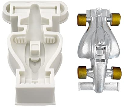 Cestony 3D-Rennauto-Silikonformen für DIY-Kuchen, Fondant, Kekse, Seife, Zucker, Pudding, Schokolade, harte Süßigkeiten, Dessert-Kerzendekoration
