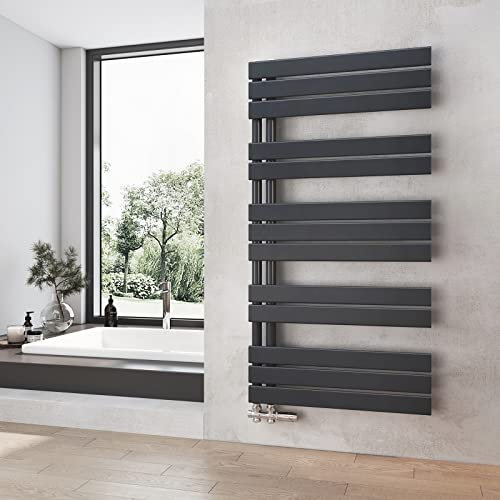 Heilmetz Badheizkörper Anthrazit Handtuchtrockner Heizung 600 x 1176 mm Bad Heizkörper Handtuchheizkörper Handtuchwärmer