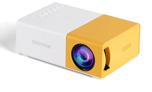 Goshyda YG300 Mini proyector, Full HD 1080P Home Theater LCD Video Projector, AV, VGA, USB, Smartphone, Laptop, Máquina de Juego, TV Box