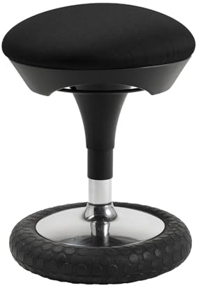 TOPSTAR Sitness 20 - Sgabello ergonomico da lavoro girevole con effetto oscillante, colore: Nero