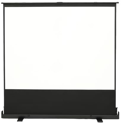 SabUIDDS Projektorduk utan stativ 164 cm x 123 cm, format 4:3, infällbara dukar, bärbar projektor-duk, manuell rullgardinsduk för hemmabio och bröllop, kyrkor, presentation