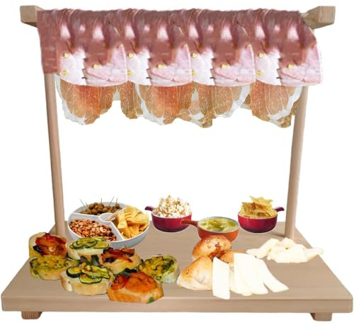 COSE DA CASA Tagliere appendi affettati cm 40x23 per aperitivo vassoio degustazione formaggi apericena Salumi prosciutto olive in legno