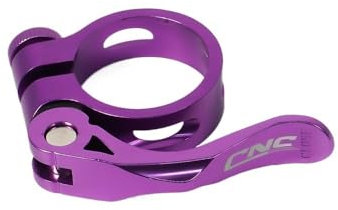 wangfq Sattelklemme Fahrrad-Sattelstützenklemme, ultraleichte Fahrrad-Sattelstützenklemme, Rennrad, MTB, Mountainbike, Sattelstütze, Sattelstützenklemme Sattelklemme (Color : Purple-34.9mm)