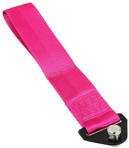 Mikinona Correa Remolque Decorativa para Automóvil Strap Towing Ligero Y Adaptable Accesorio Exterior para Parachoques Estilo Moderno Y Color Sencillo Compatible Mayoría Coches