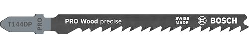 Bosch 2x PRO Wood precise T144DP Stichsägeblatt (für Weichholz, Weichholz, Länge 100 mm, Professional Zubehör Stichsäge)