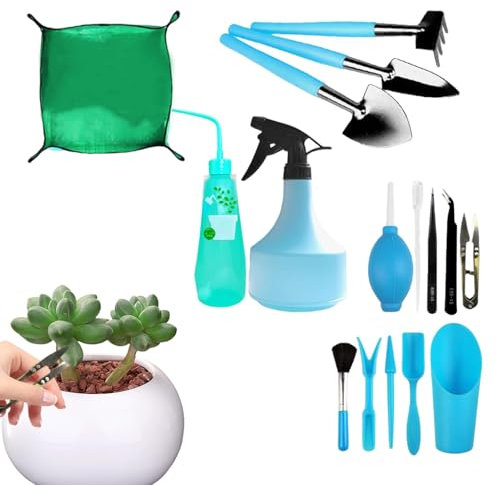 Utensili manuali per esterni, set di attrezzi manuali da giardino, utensili manuali professionali con design ergonomico, pratico set da giardino per amanti delle piante e principianti