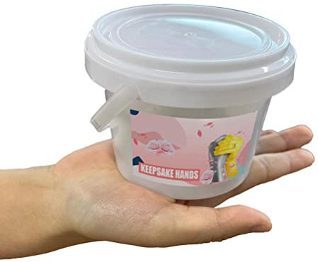 OUCRIY 3D-Gips-3D-Hände-Guss-Set, 12 X 12 X 12 Cm, 3D-Hände-Guss-Set, DIY-Gips-Statuenform-Set, Hand Haltendes Bastel-Andenken für Paare, Erwachsene, Hochzeitstag