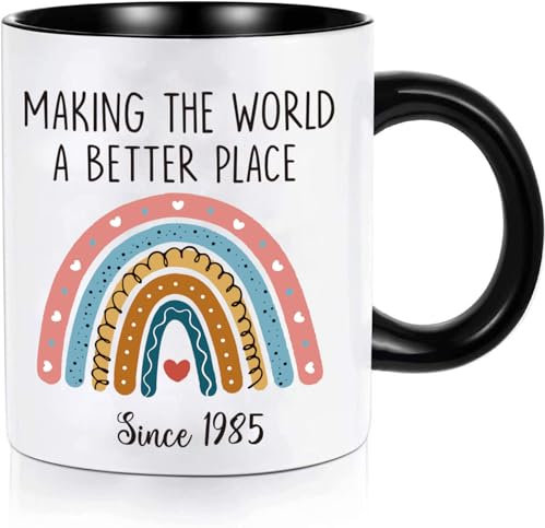 Women Birthdays Gifts, 40th 50th 60th 70th 80th Birthdays Gifts for Women, 330ml / 11oz Coffee Mug Birthday Gifts for Mother | Best Friends | Daughter, Christmas Gifts Thanksgiving Gifts (1985-40th)